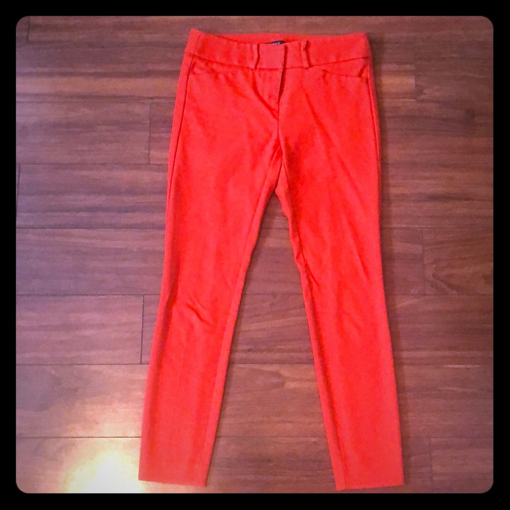 LOFT Marisa Skinny Bright Orange size OP